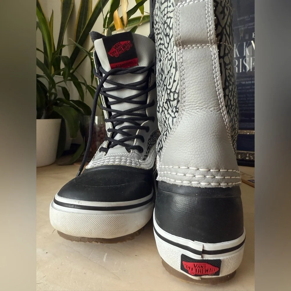 Vans Black, Gray & White Men's Rain & Snow Boots